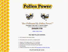 Tablet Screenshot of pollenpower.com